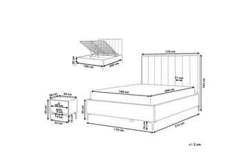 Sezanne Ramsäng 160x200 cm - Sammet/Grå - Möbler - Säng - Ramsäng