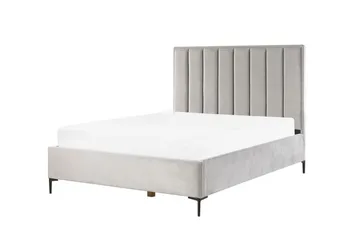 Sezanne Ramsäng 160x200 cm - Sammet/Grå - Möbler - Säng - Sängram & sängstomme