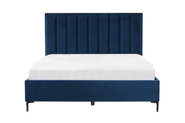 Sezanne Ramsäng 180x200 cm med Förvaring - Sammet/Blå - Möbler - Säng - Sängram & sängstomme