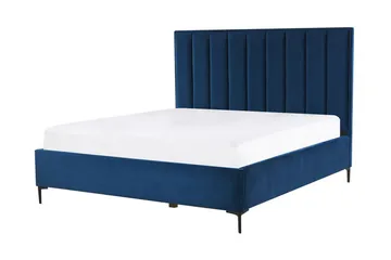 Sezanne Ramsäng 180x200 cm med Förvaring - Sammet/Blå - Möbler - Säng - Ramsäng