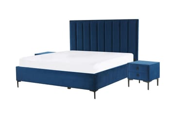 Sezanne Ramsäng 180x200 cm - Sammet/Blå - Möbler - Säng - Ramsäng