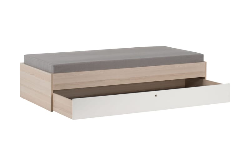 Spot Säng 90x200 cm Trä/Natur/Vit - VOX - Möbler - Säng - Ramsäng