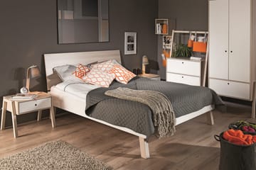 Spot Sänggavel 180x200 cm Trä/Natur/Vit - VOX - Möbler - Säng - Ramsäng