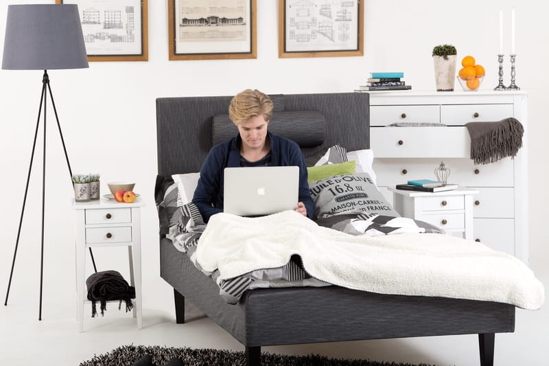 Viken Bas Ramsäng 120x200 Ancona - Ancona Grå - Möbler - Säng - Enkelsäng