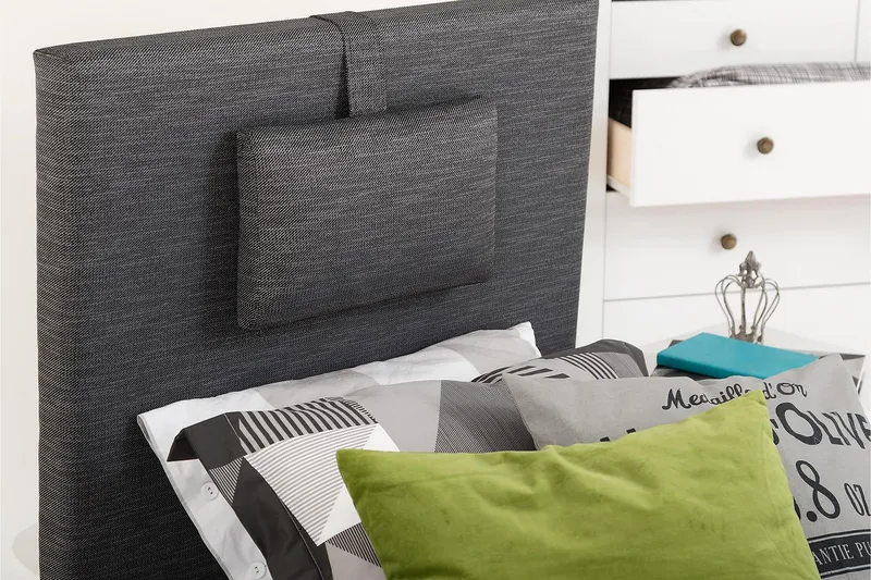 Viken Bas Ramsäng 80x200 cm - Grå/Ek - Möbler - Säng - Enkelsäng