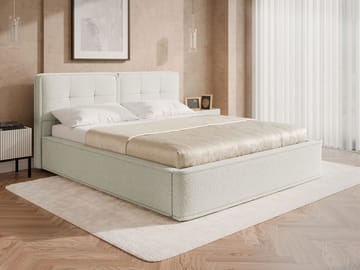 Renva Sängram 160x200 cm - Beige - Möbler - Säng - Säng med förvaring
