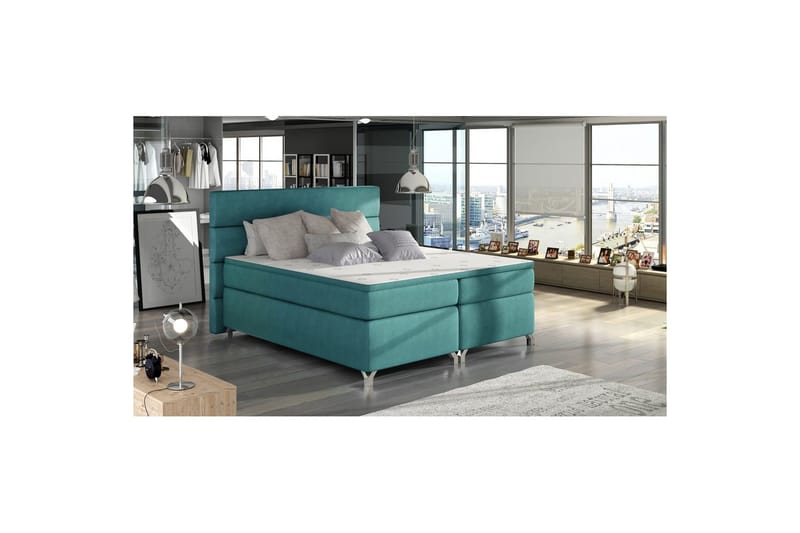 Resårbotten Eltap Amadeo, Orinoco 85, Blå, 180x200 cm