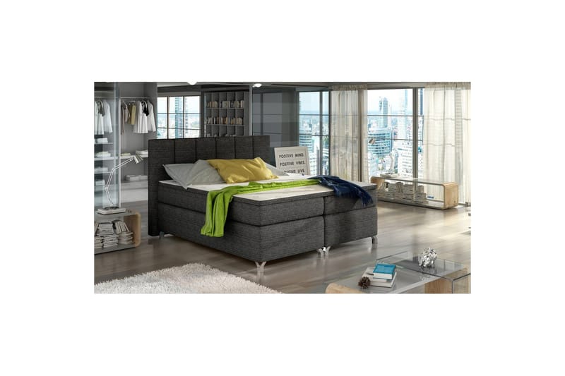 Resårbotten Eltap Basilio - Berlin 02, Mörkgrå, 140x200 cm - Möbler - Säng - Kontinentalsäng