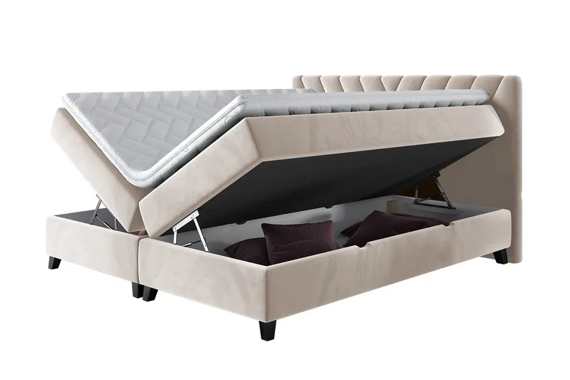 Romanza Sängpaket Kontinentalsäng 160x200 cm - Grå - Möbler - Säng - Kontinentalsäng