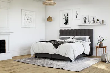 Royal Kontinentalsäng med Förvaring 160x200 cm - Mörkgrå (+Fler val) - Möbler - Säng - Säng med förvaring