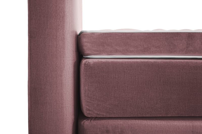 Royal Velvet Komplett Sängpaket 210x210 cm - Rosa med Låga Rosében - Möbler - Säng - Kontinentalsäng