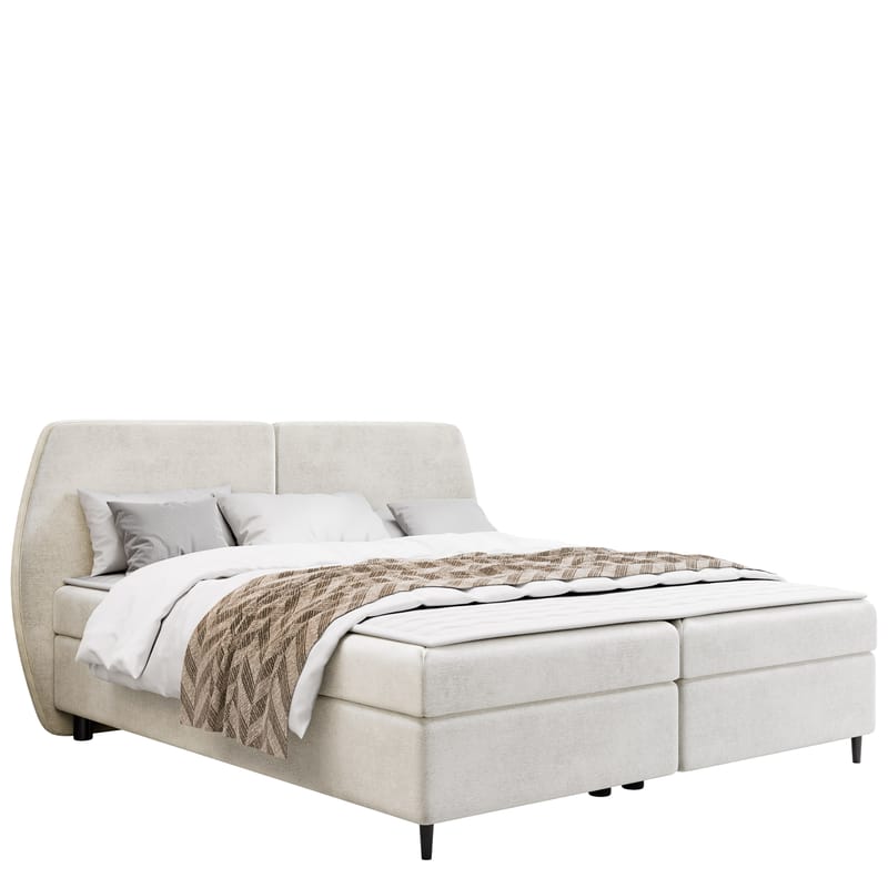 Rynricon Sängpaket Kontinentalsäng 160x200 cm - Vit - Möbler - Säng - Kontinentalsäng