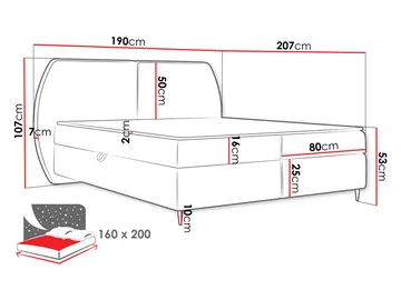 Rynricon Sängpaket Kontinentalsäng 160x200 cm - Vit - Möbler - Säng - Kontinentalsäng