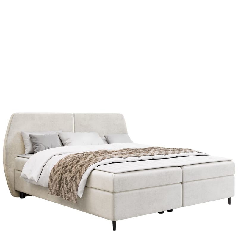 Rynricon Sängpaket Kontinentalsäng 160x200 cm, Vit