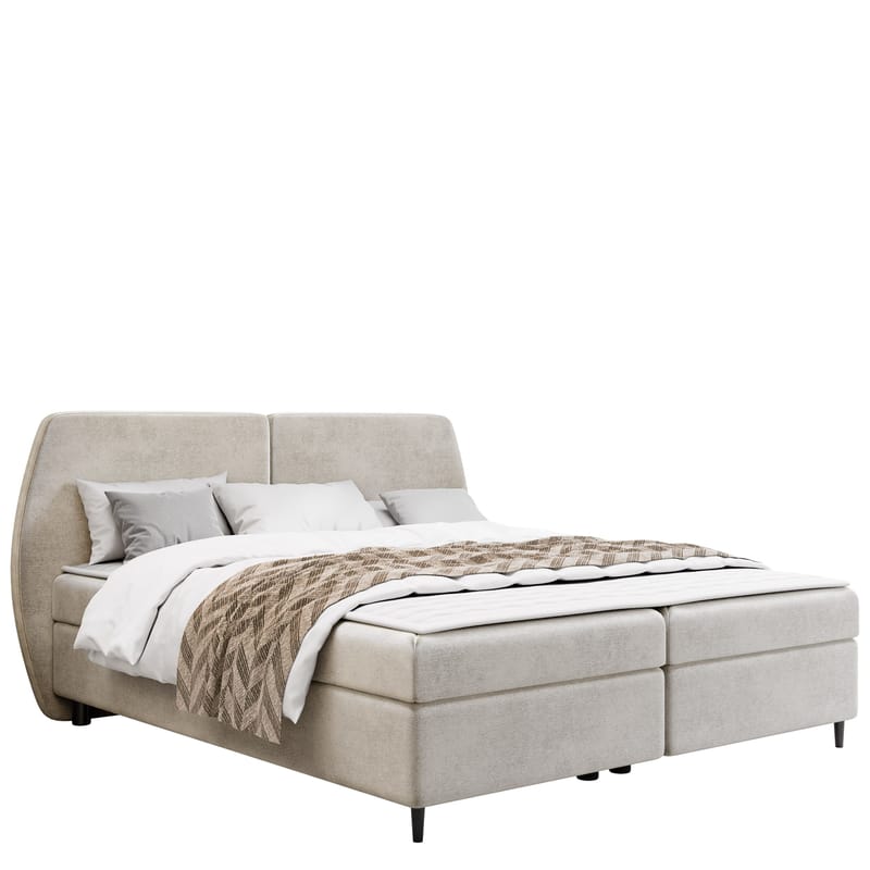 Rynricon Sängpaket Kontinentalsäng 180x200 cm, Beige