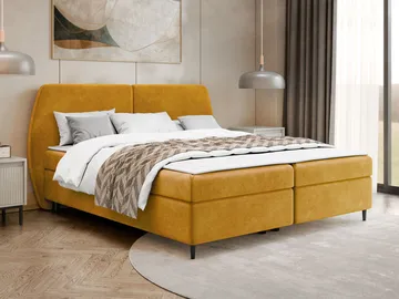 Rynricon Sängpaket Kontinentalsäng 180x200 cm - Gul - Möbler - Säng - Kontinentalsäng