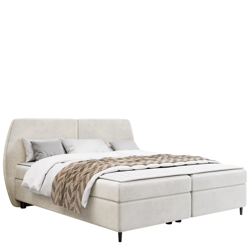 Rynricon Sängpaket Kontinentalsäng 180x200 cm, Vit