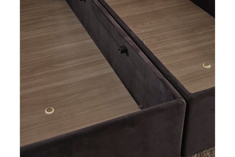Ryntham Sängram Dubbel 140x190 cm - Svart - Möbler - Säng - Sängram & sängstomme