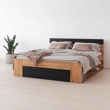 Säng Beta med lådor - 180 cm, Mauvella ek - Möbler - Säng - Sängram & sängstomme