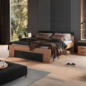 Säng Beta med lådor - 180 cm, Mauvella ek - Möbler - Säng - Sängram & sängstomme