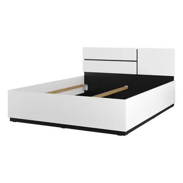 Säng Cross S - 160 cm, Vit - Möbler - Säng - Sängram & sängstomme