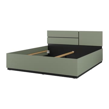 Säng Cross S - 180 cm, Grön - Svart - Möbler - Säng - Sängram & sängstomme