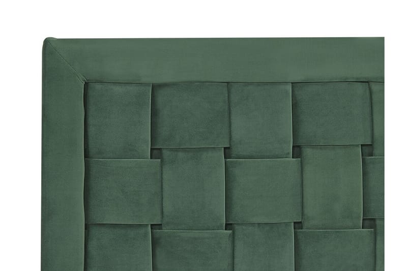 Säng Darhult 160x200 cm - Grön/Sammet - Sängram & sängstomme