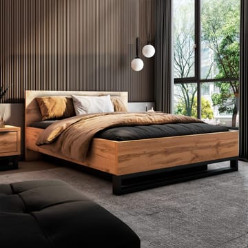 Säng Halle S med ram på gaslyft och förvaringsbox - 160 cm - Möbler - Säng - Sängram & sängstomme