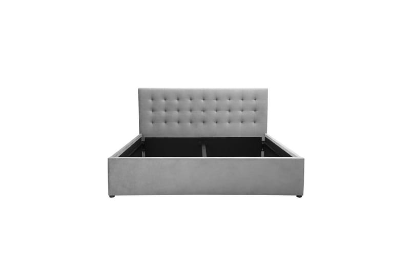 Säng Hamar 180x200 cm Ljusgrå Sammet - Ljusgrå Sammet - Möbler - Säng - Sängram & sängstomme