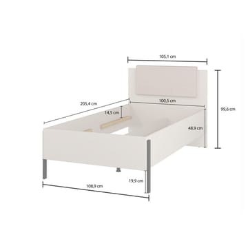 Säng Jukon S Lyft Upp Förvaring - 100 cm - Möbler - Säng - Sängram & sängstomme