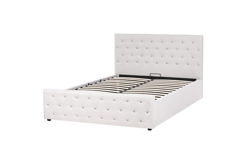 Säng med förvaring Amiens - Beige, 160x200 cm - Möbler - Säng - Säng med förvaring