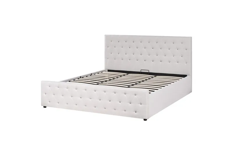 Säng med förvaring Amiens - Beige, 180x200 cm - Möbler - Säng - Säng med förvaring