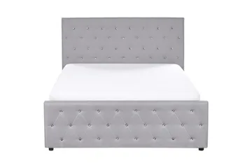 Säng med förvaring Amiens - Grå, 140x200 cm - Möbler - Säng - Säng med förvaring