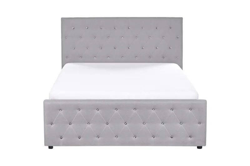 Säng med förvaring Amiens - Grå, 140x200 cm - Möbler - Säng - Säng med förvaring