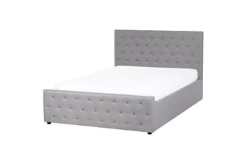 Säng med förvaring Amiens - Grå, 140x200 cm - Möbler - Säng - Säng med förvaring