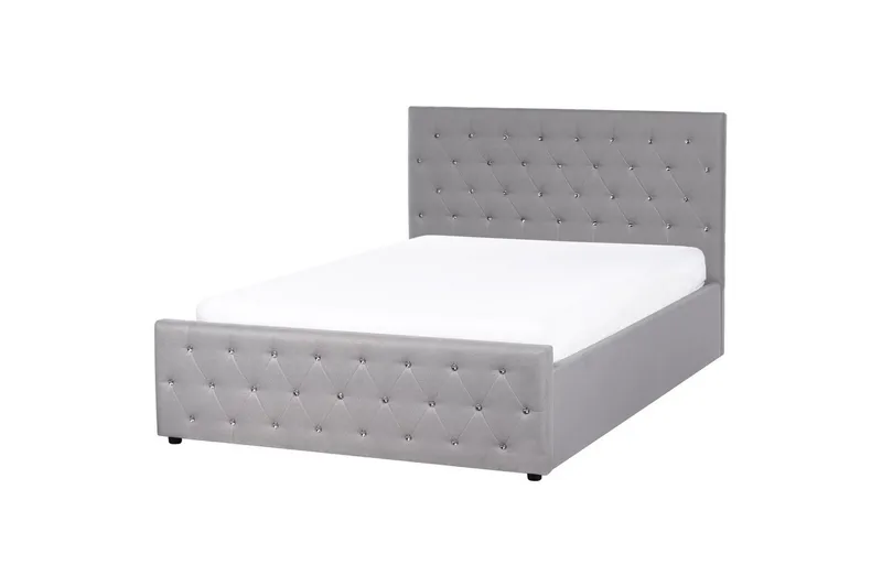 Säng med förvaring Amiens - Grå, 140x200 cm - Möbler - Säng - Säng med förvaring