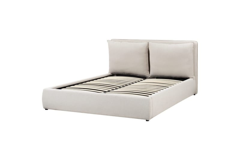 Säng med förvaring Bajonna - Beige, 160x200 cm - Möbler - Säng - Säng med förvaring
