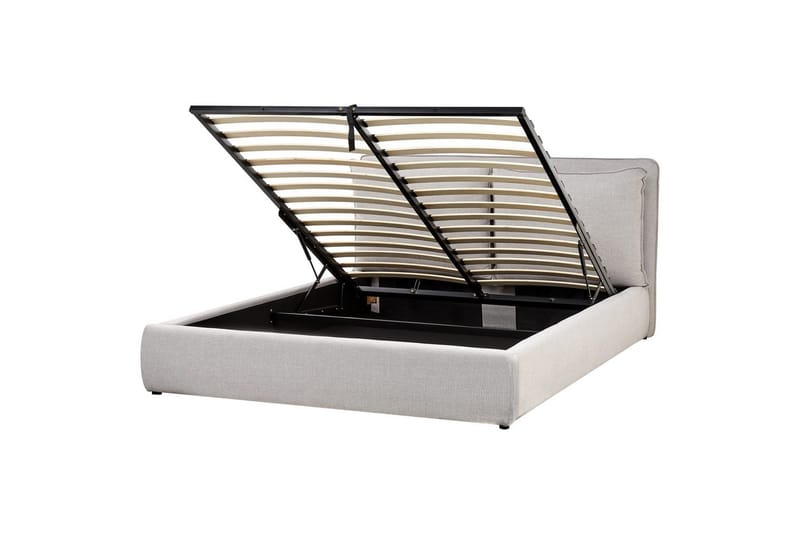 Säng med förvaring Bajonna, Grå, 160x200 cm