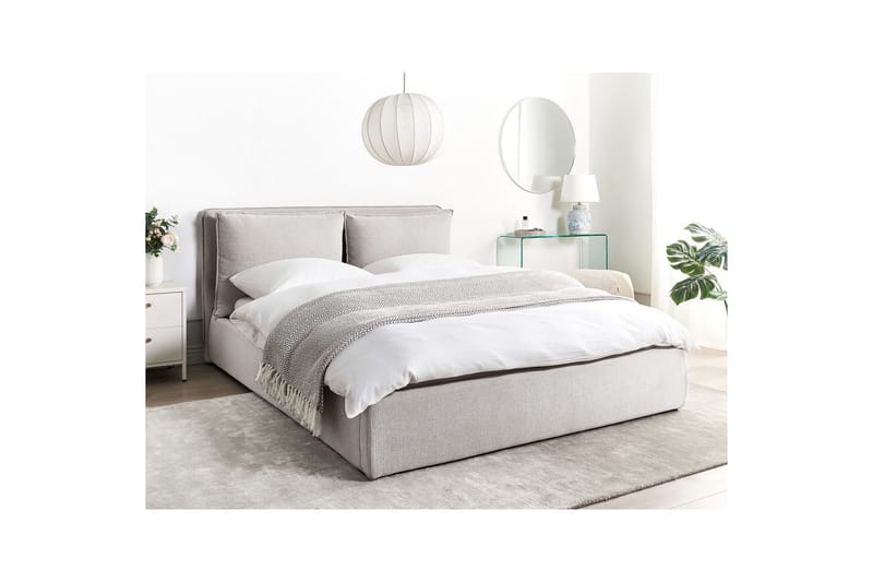 Säng med förvaring Bajonna - Grå, 160x200 cm - Möbler - Säng - Säng med förvaring