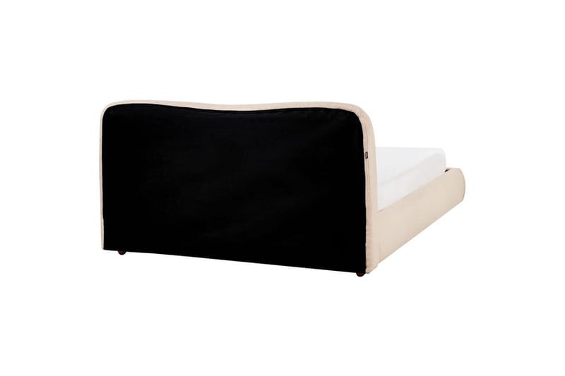 Säng med förvaring Blagnac - Beige/Bouclé, 160x200 cm - Möbler - Säng - Säng med förvaring