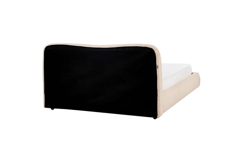 Säng med förvaring Blagnac - Beige/Bouclé, 160x200 cm - Möbler - Säng - Säng med förvaring