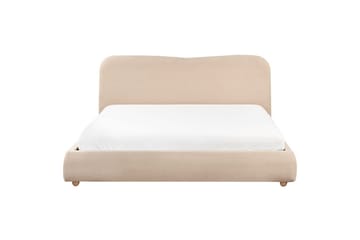 Säng med förvaring Blagnac - Beige/Bouclé, 180x200 cm - Möbler - Säng - Säng med förvaring