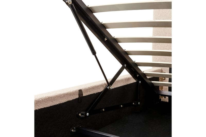 Säng med förvaring Blagnac - Beige/Bouclé, 180x200 cm - Möbler - Säng - Säng med förvaring