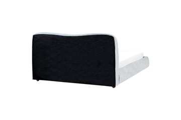 Säng med förvaring Blagnac - Blå/Polyester, 160x200 cm - Möbler - Säng - Säng med förvaring