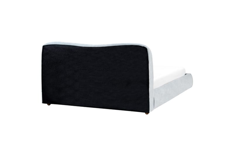 Säng med förvaring Blagnac - Blå/Polyester, 160x200 cm - Möbler - Säng - Säng med förvaring