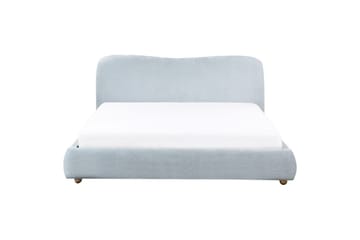 Säng med förvaring Blagnac - Blå/Polyester, 180x200 cm - Möbler - Säng - Säng med förvaring