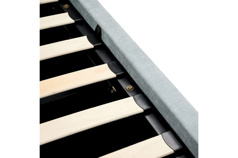 Säng med förvaring Blagnac - Blå/Polyester, 180x200 cm - Möbler - Säng - Säng med förvaring