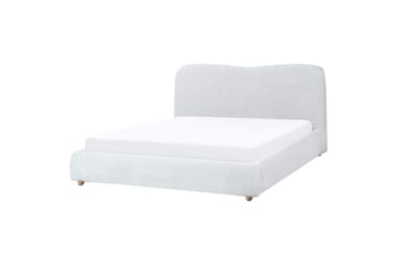 Säng med förvaring Blagnac - Grå/Polyester, 160x200 cm - Möbler - Säng - Säng med förvaring