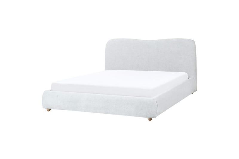 Säng med förvaring Blagnac - Grå/Polyester, 160x200 cm - Möbler - Säng - Säng med förvaring