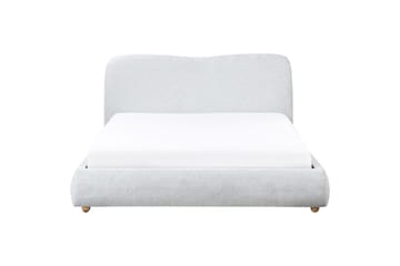 Säng med förvaring Blagnac - Grå/Polyester, 160x200 cm - Möbler - Säng - Säng med förvaring